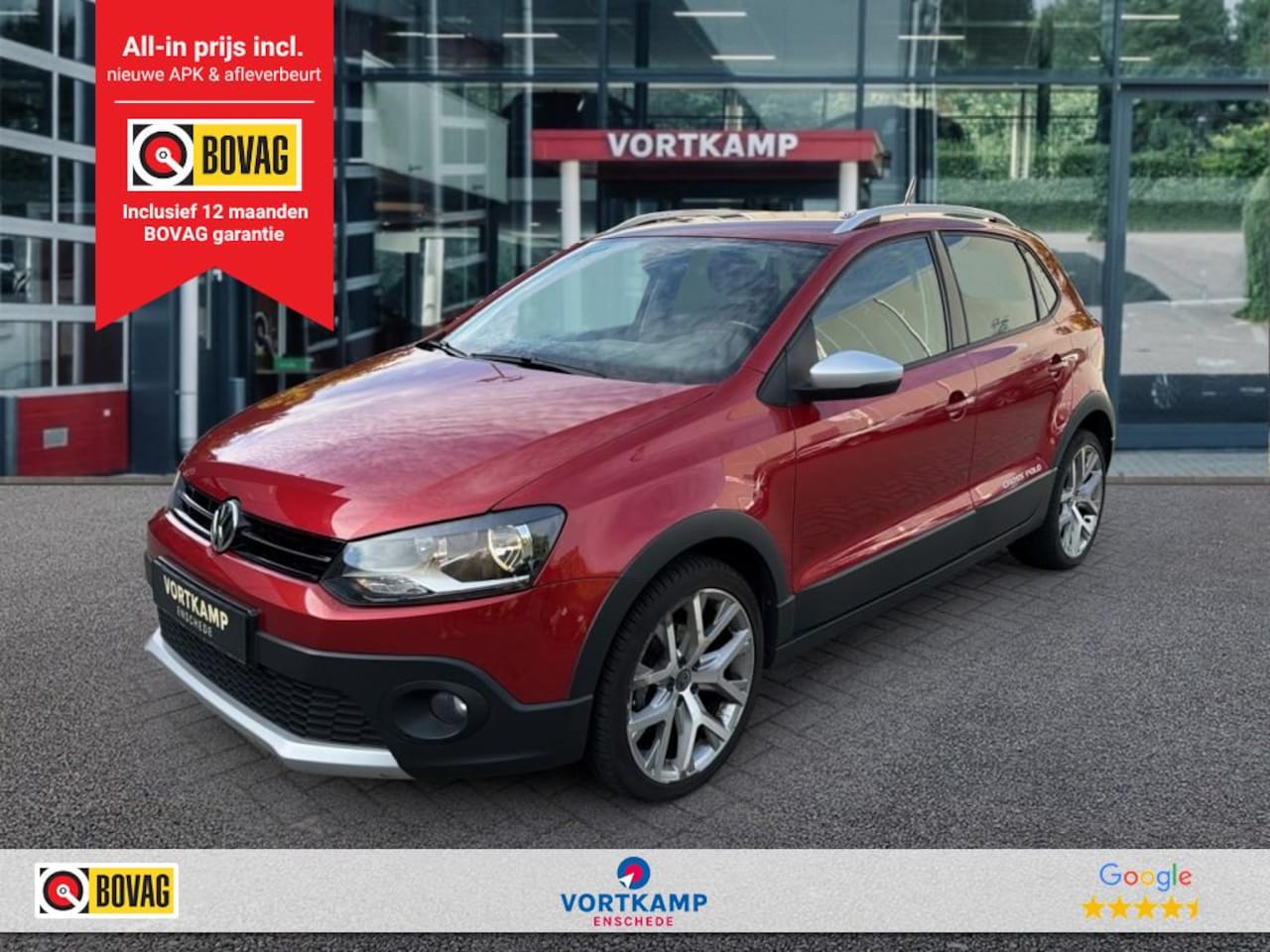Volkswagen Polo - 1.2 TSI CROSSPOLO RIEM VV CRUISE/PDC-ACHTER/CLIMA/MIRRORLINK - AutoWereld.nl