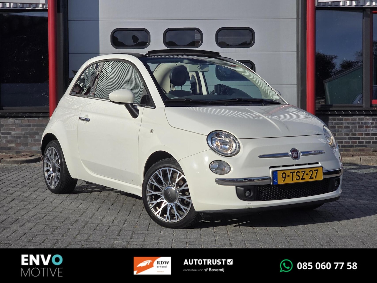 Fiat 500 C - 0.9 TwinAir Turbo Lounge Cabrio/PDC/Navi/Airco - AutoWereld.nl