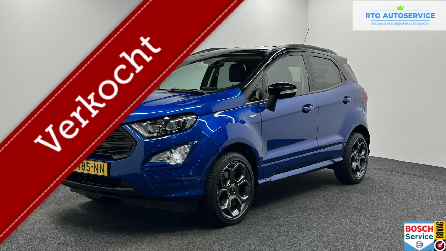 Ford EcoSport - 1.0 EcoBoost ST-Line Black NAVI CARPLAY STOE/STUURVERWARMING. - AutoWereld.nl