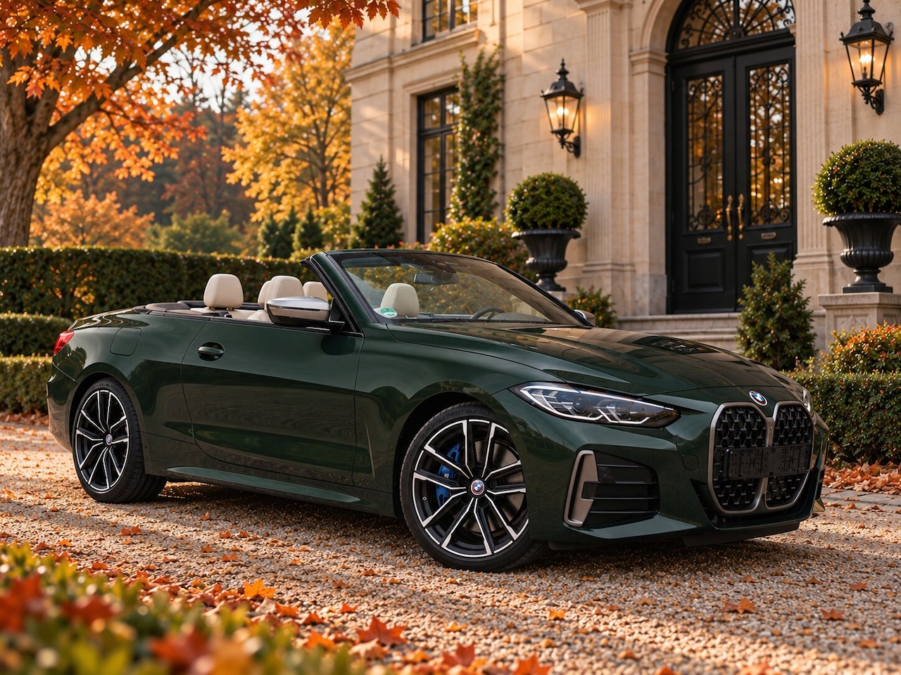 BMW 4-serie Cabrio - M440i xDrive l Trekhaak l Head-Up l Driving Assist Prof l Nekverwarming l Top View - AutoWereld.nl