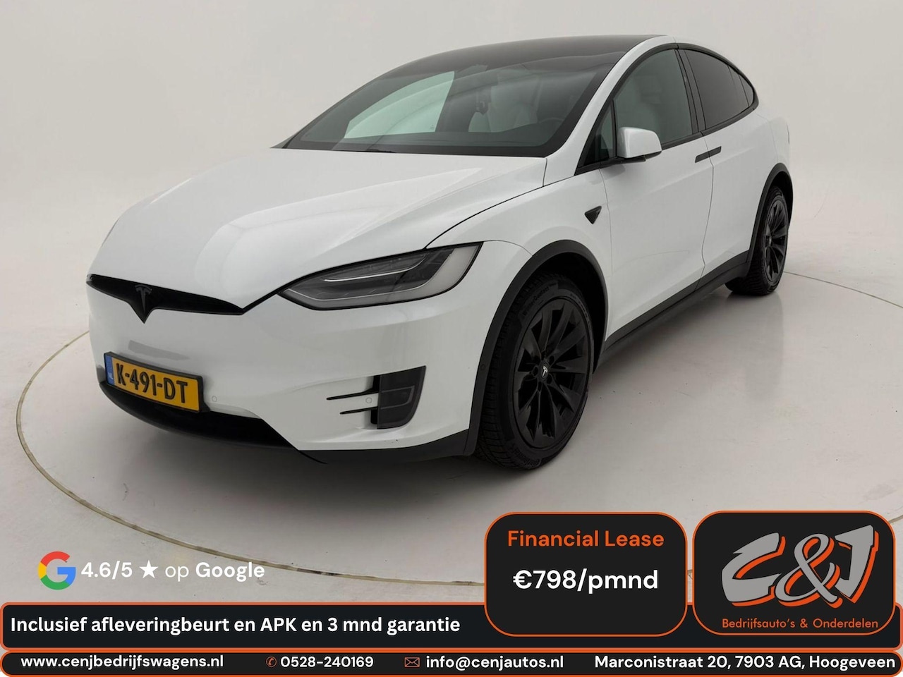 Tesla Model X - Long Range Raven l Dual Motor l AWD l 100KWh l MARGE l LEASE mogelijk - AutoWereld.nl
