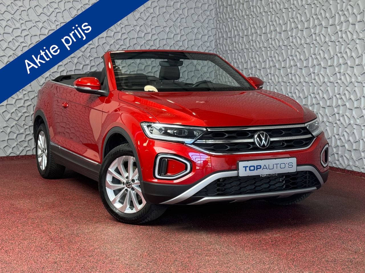 Volkswagen T-Roc Cabrio - TSI 110 PK NAVI IQ.LED STOEL/STUUR.VERW DAB ADAP.CRUISE VIR.COCKPIT CARPLAY ✅Top Auto's Wi - AutoWereld.nl