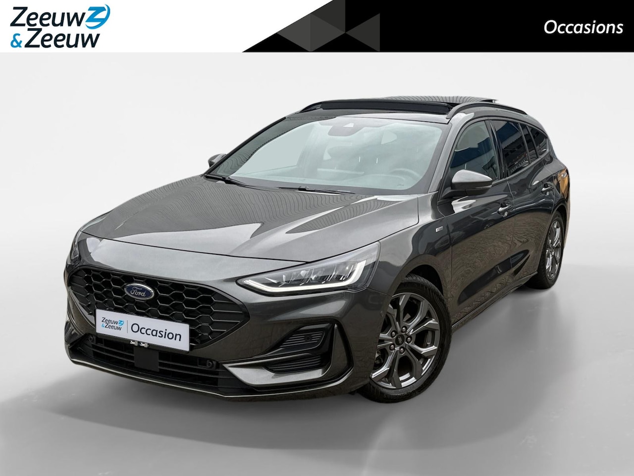 Ford Focus Wagon - 1.0 EcoBoost Hybrid ST Line X | Panoramadak | Trekhaak afneembaar | Winterpakket | Adapt. - AutoWereld.nl