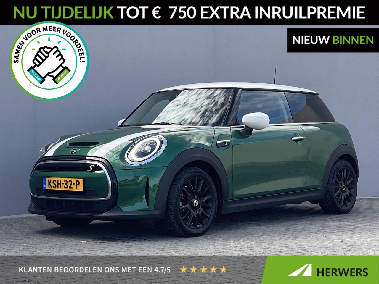 MINI Electric - Cooper SE 33 kWh / Dealer onderhouden / Accu SoH 100 % / Leder / CCS snel laden / Navigati - AutoWereld.nl