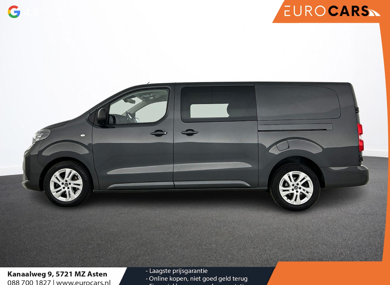 Opel Vivaro - 2.0 Diesel 180pk L3 Automaat Dubbele Cabine 2 schuifdeuren Android Auto/Apple CarPlay Navi - AutoWereld.nl