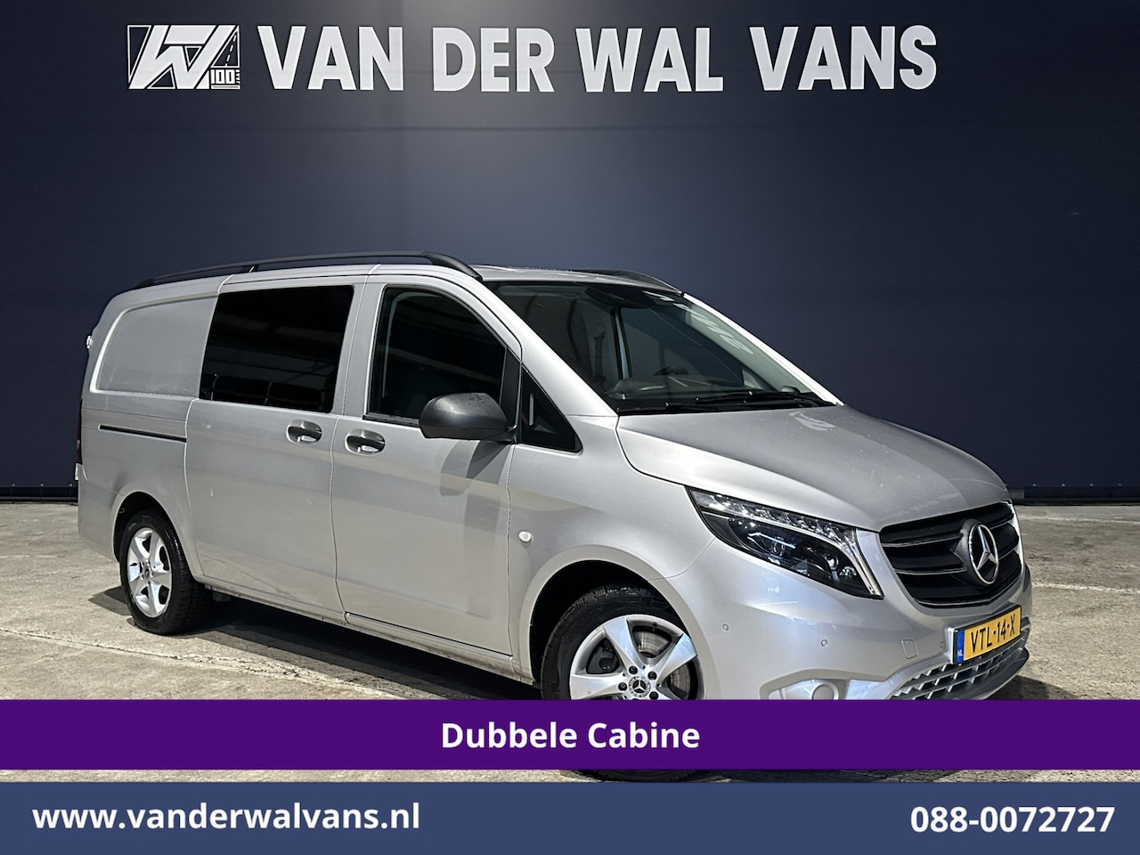 Mercedes-Benz Vito - 119 CDI 191pk 9G-Tronic Automaat L2H1 Dubbele Cabine Euro6 Airco | 5-Zits | Camera | Navig - AutoWereld.nl