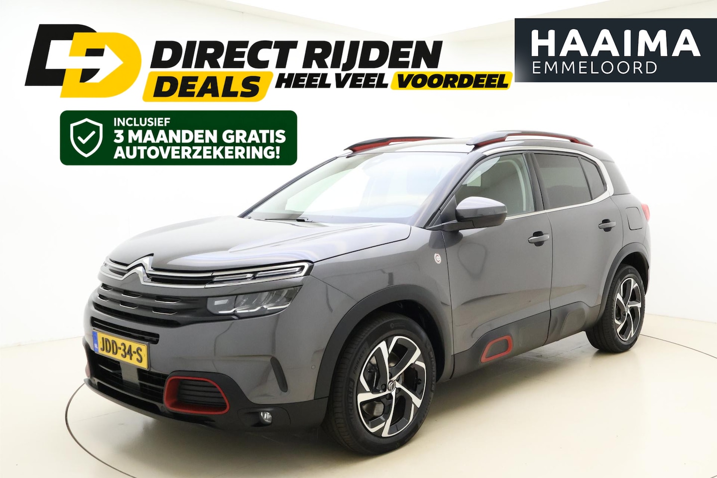 Citroën C5 Aircross - 1.6 PureTech 180pk Feel Hybrid | Automaat | Navigatie | Climate control | Camera | Dakrail - AutoWereld.nl