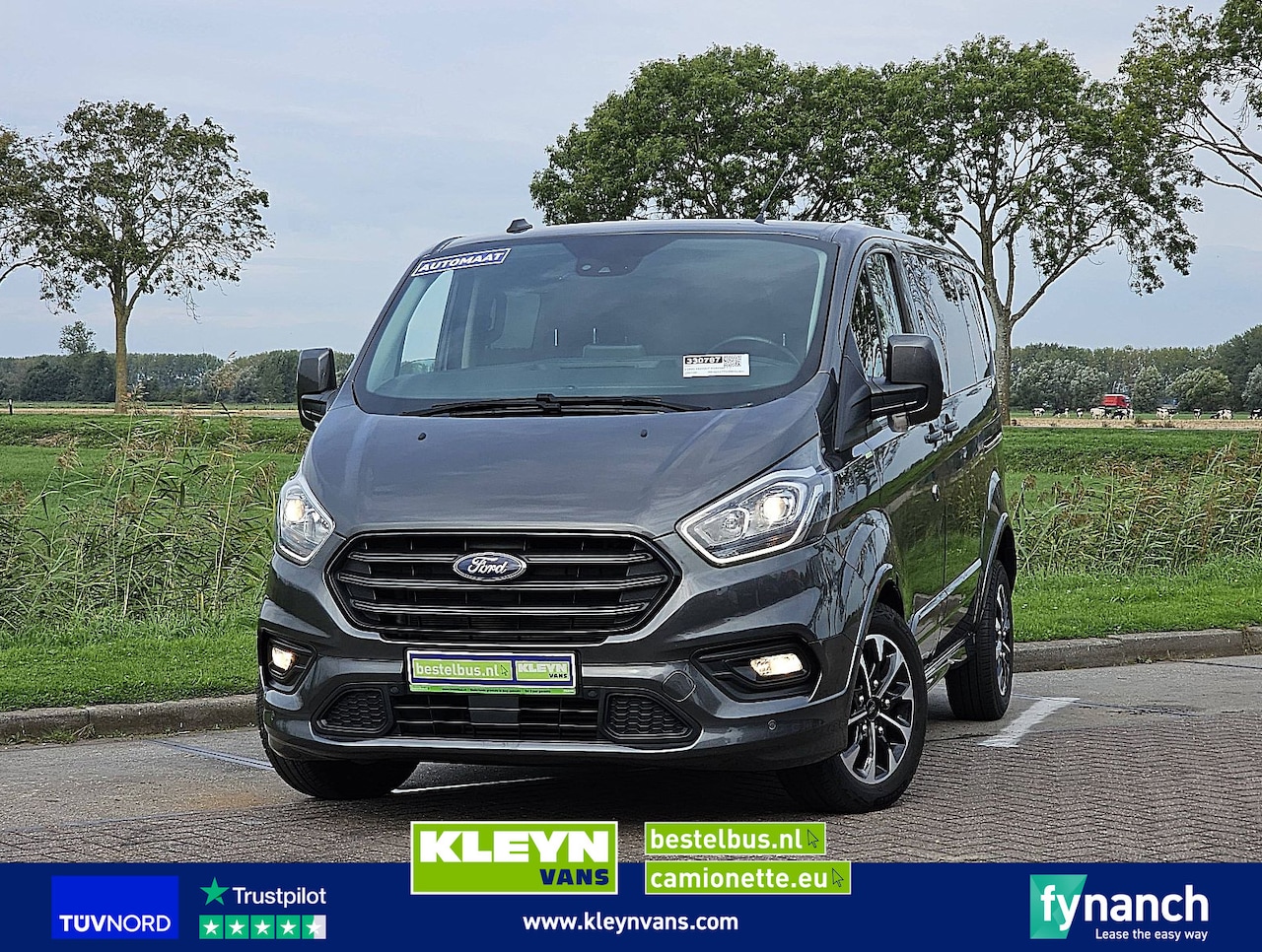 Ford Transit Custom - 2.0 L1H1 SPORT Dubbele Cabine 185Pk Automaat 2xSchuifdeur Lm-Velgen ! - AutoWereld.nl