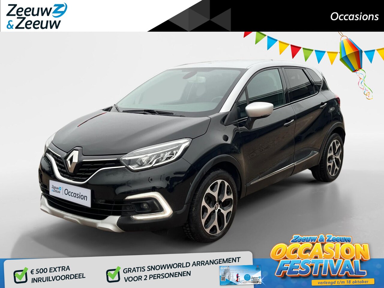Renault Captur - 1.3 TCe Intens *Automaat*Navi+Camera*Climate Control*Keyless Entry*Parkeersensoren*Zeer ne - AutoWereld.nl