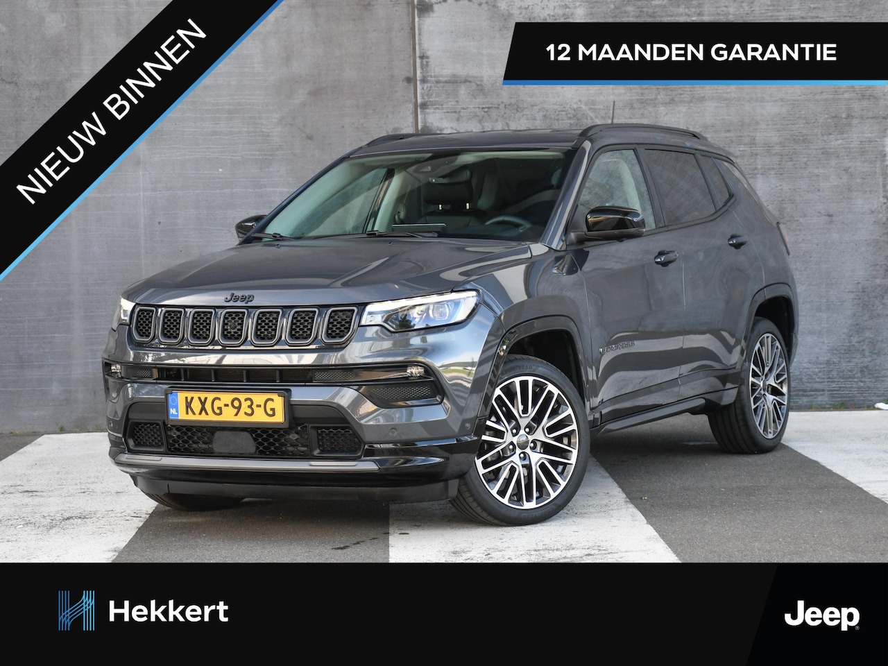 Jeep Compass - 1.5T e-Hybrid Limited STOELVENTIL/VERW. | 19''LM | ADAPT. CC | 360° CAM. | LEDER | NAVI - AutoWereld.nl