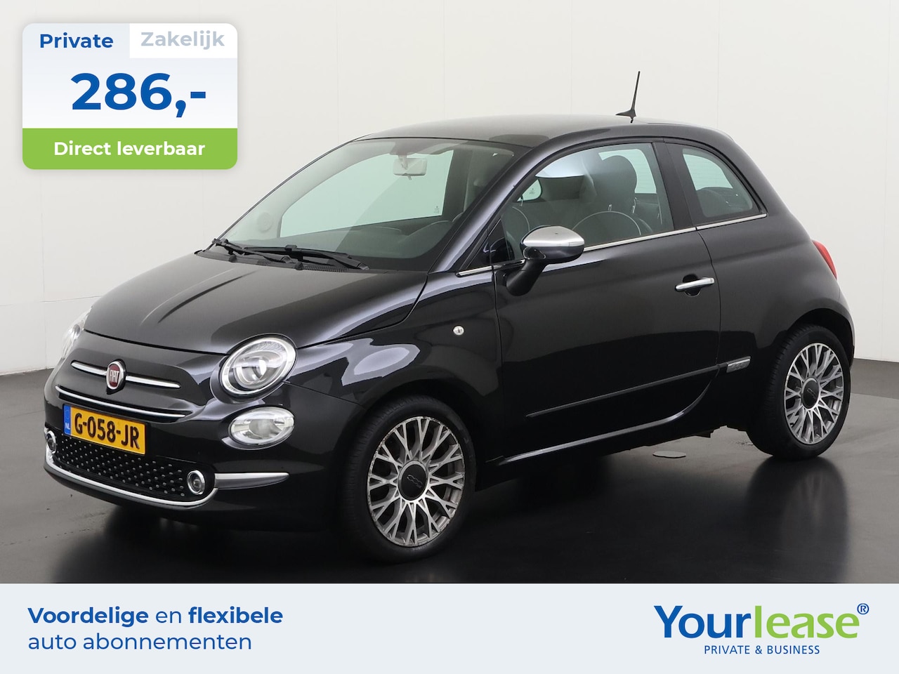 Fiat 500 - 1.2 Lounge | All-in 286,- Private Lease | Direct uit voorraad - AutoWereld.nl