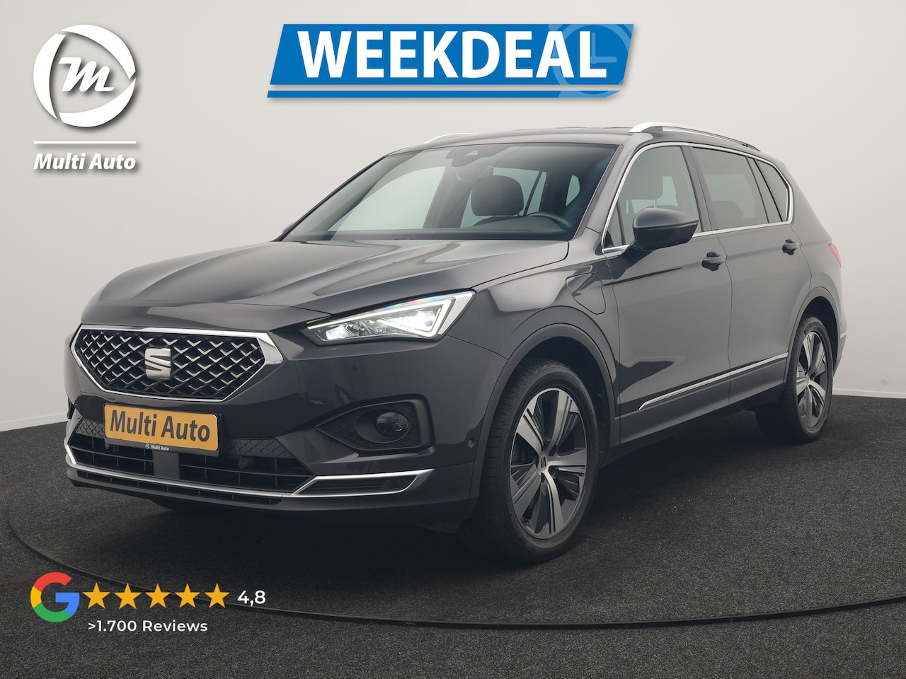 SEAT Tarraco - 1.4 TSI e-Hybrid Xcellence PHEV 245pk Dealer O.H. | Trekhaak Af Fabriek | Adaptive Cruise - AutoWereld.nl