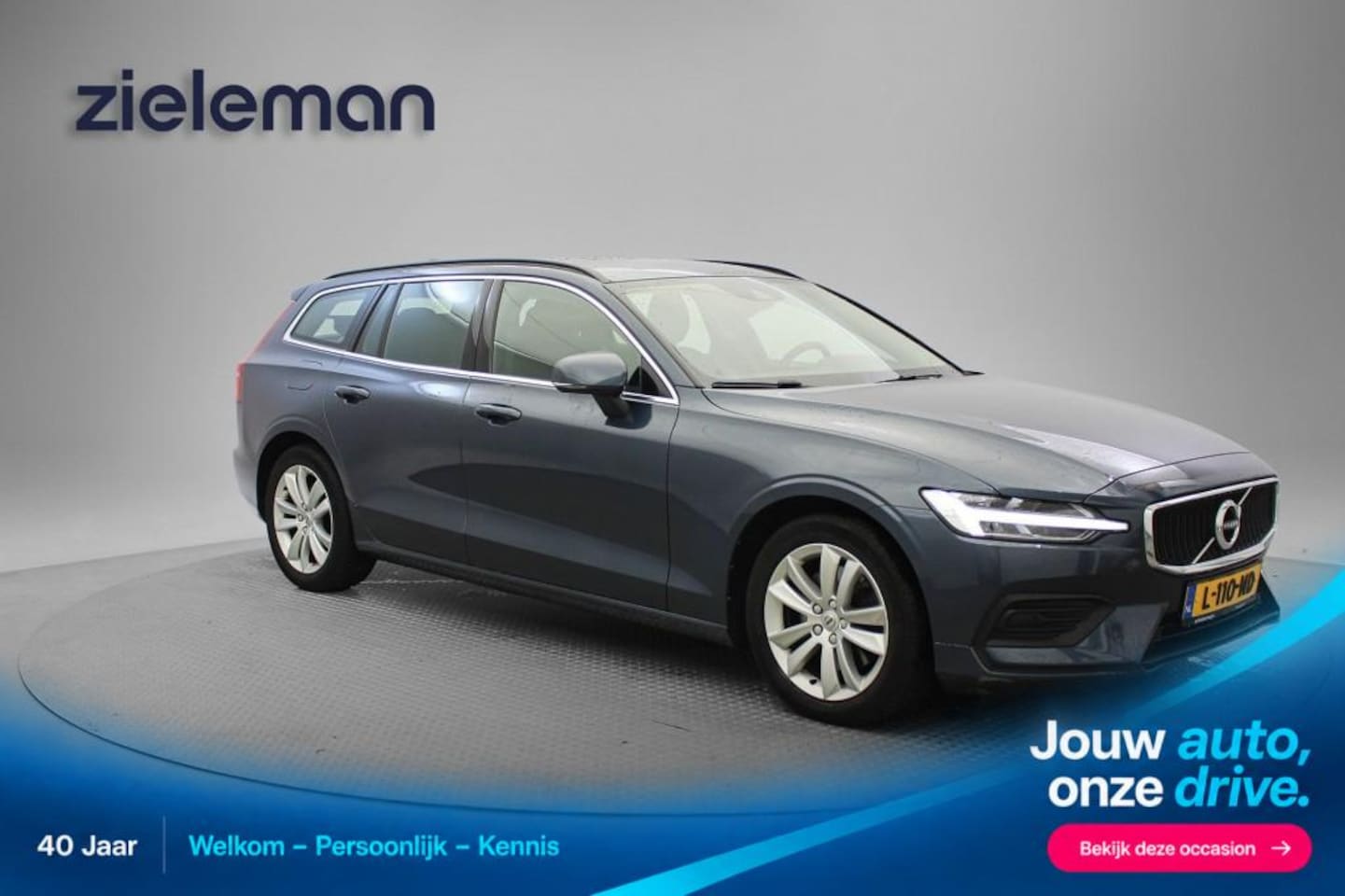 Volvo V60 - 2.0 B3 Momentum Business Automaat - Digitaal Cockpit, Carplay, Camera - AutoWereld.nl