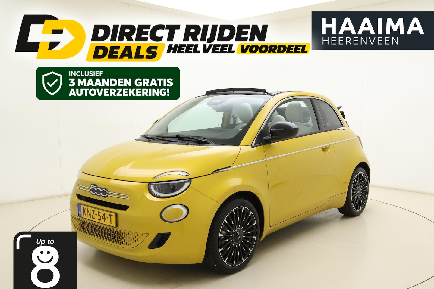 Fiat 500 - 1.0 Hybrid La Prima Cabrio | DEMO | Navigatie | JBL Audio | Achteruitrijcamera | Climate c - AutoWereld.nl