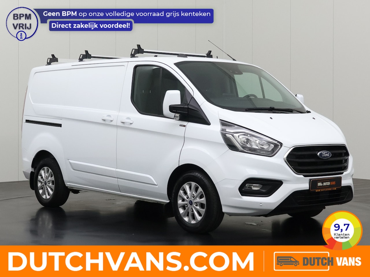 Ford Transit Custom - 2.0TDCi 170PK Automaat Limited | Dakdragers | Trekhaak | Multimedia | Camera | Airco | Cru - AutoWereld.nl