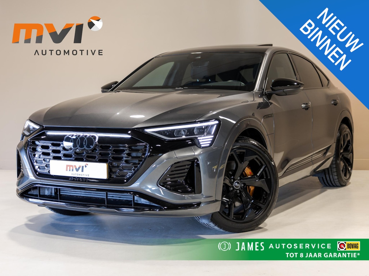 Audi Q8 Sportback e-tron - 50 quattro S-Line Edition 95 kWh SOH 90% / 340pk / NAP / Panorama dak / Leder / Elektrisch - AutoWereld.nl