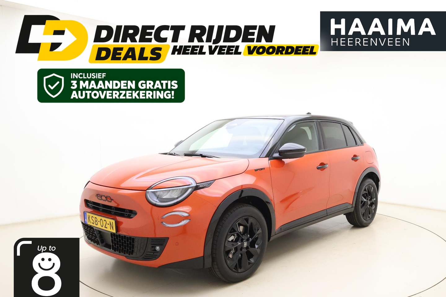 Fiat 600 - 1.2 Turbo 145pk Hybrid Automaat Sport | DEMO | Tot 8 jaar garantie | Navigatie | Achteruit - AutoWereld.nl