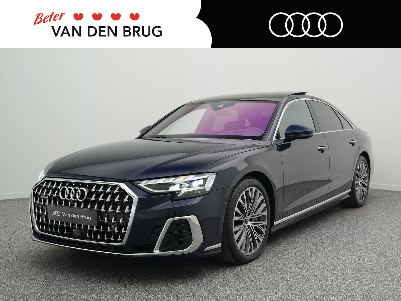 Audi A8 - 60 TFSI e quattro | HD matrix led | Pano | Leder Valcona | Remote parking | HUD | Sluithul - AutoWereld.nl