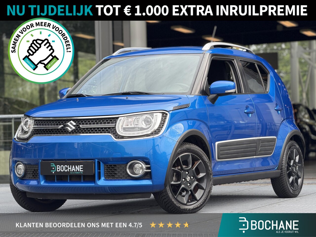 Suzuki Ignis - 1.2 Smart Hybrid Stijl 90PK | Climate Control | Cruise Control | Achteruitrijcamera | Navi - AutoWereld.nl