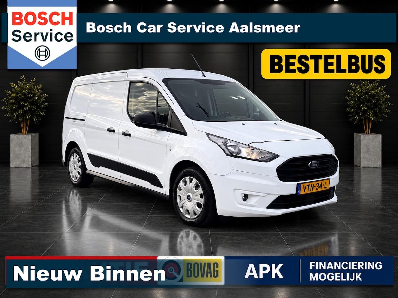 Ford Transit Connect - 1.5 EcoBlue L2 Trend / Nieuwestaat / Dubbel schuif deur / Garantie / Inruil mogelijk / Car - AutoWereld.nl
