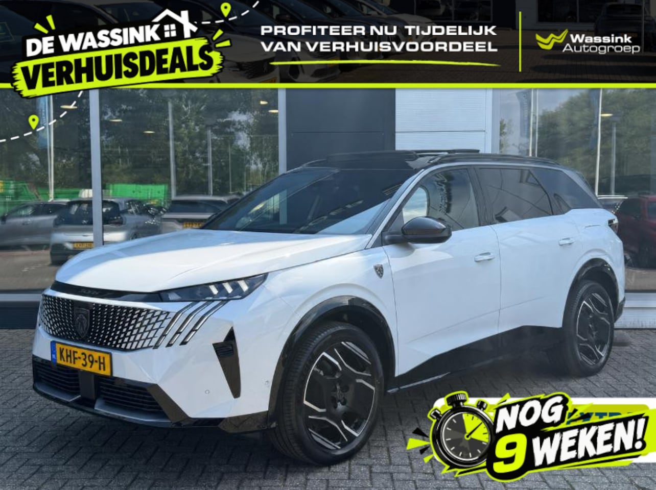 Peugeot e-5008 - GT Long Range 97 kWh 7p VOORRAAD VOORDEEL | Panoramisch schuifdak | Trekhaak | Warmtepomp - AutoWereld.nl