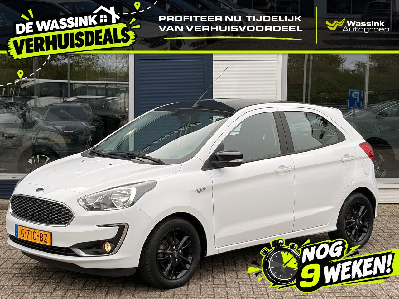Ford Ka - Ka+ 1.2 85pk Trend Ultimate White | Airconditioning | ISO-fix | Bluetooth | Parkeersensore - AutoWereld.nl