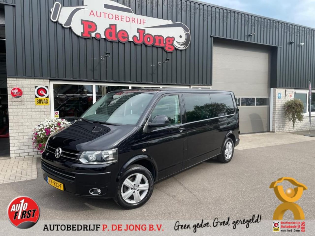 Volkswagen Transporter - 2.0 TDI L2H1 Dubbel Cabine Automaat Leder Trekhaak Standkachel - AutoWereld.nl