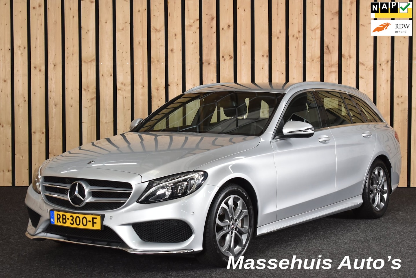 Mercedes-Benz C-klasse Estate - 180 Business Solution AMG Plus Upgrade Edition Trekhaak 2e eig NL-auto LED Leer Clima Crui - AutoWereld.nl
