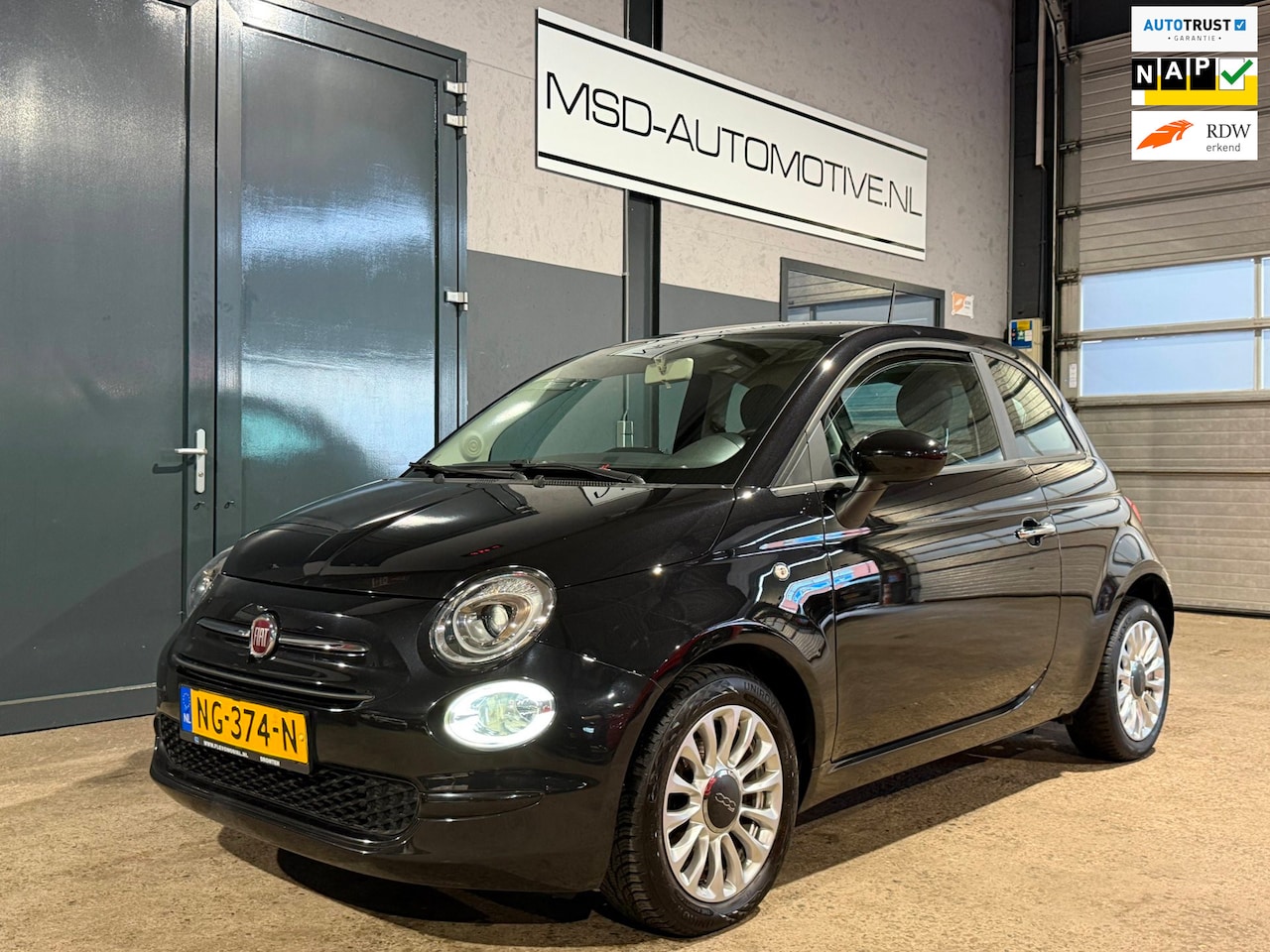 Fiat 500 - 0.9 TwinAir Turbo Popstar Led Org Nederlands NAP - AutoWereld.nl