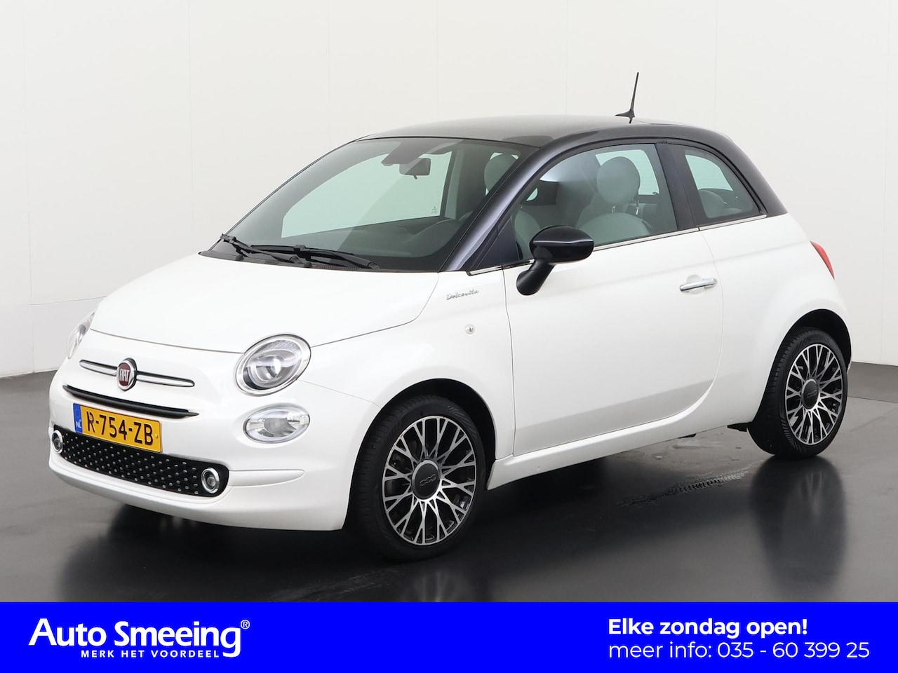 Fiat 500 - 1.0 Hybrid Dolcevita | Panoramadak | Navigatie | Parkeersensor | Zondag Open! - AutoWereld.nl