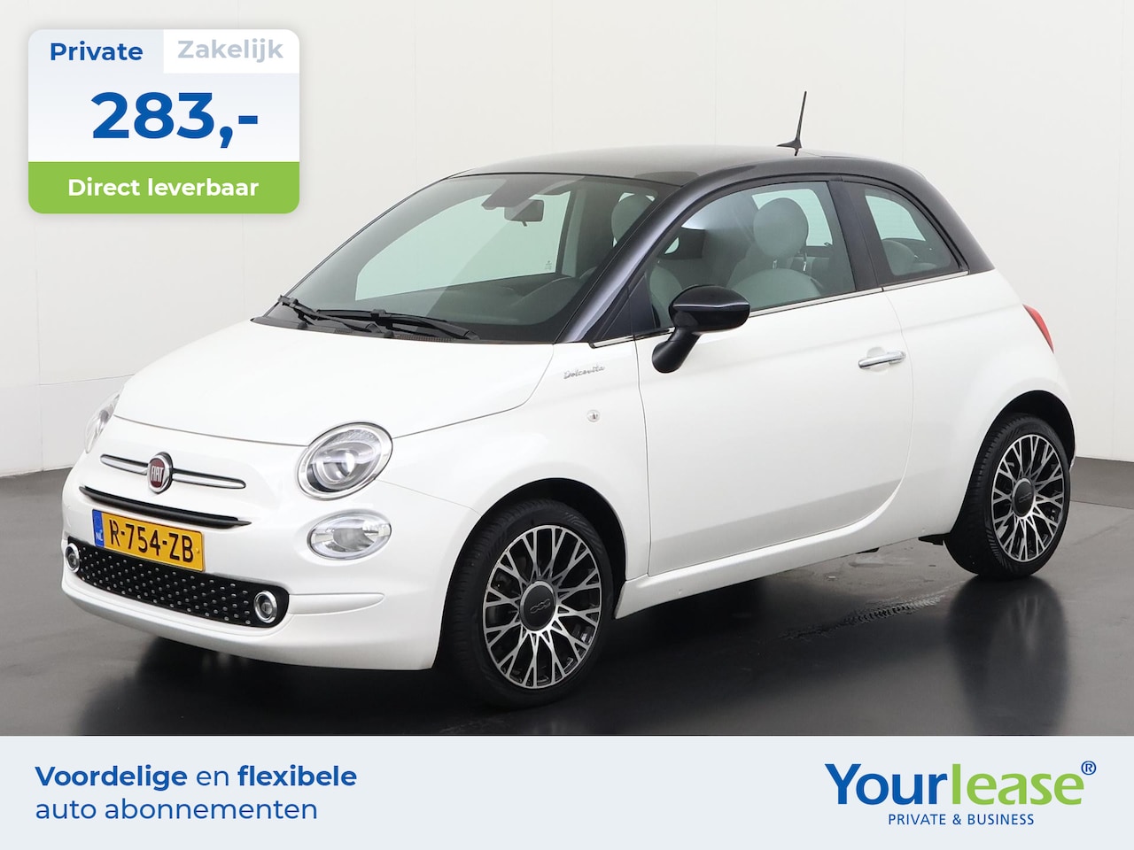 Fiat 500 - 1.0 Hybrid Dolcevita | All-in 283,- Private Lease | Direct uit voorraad - AutoWereld.nl