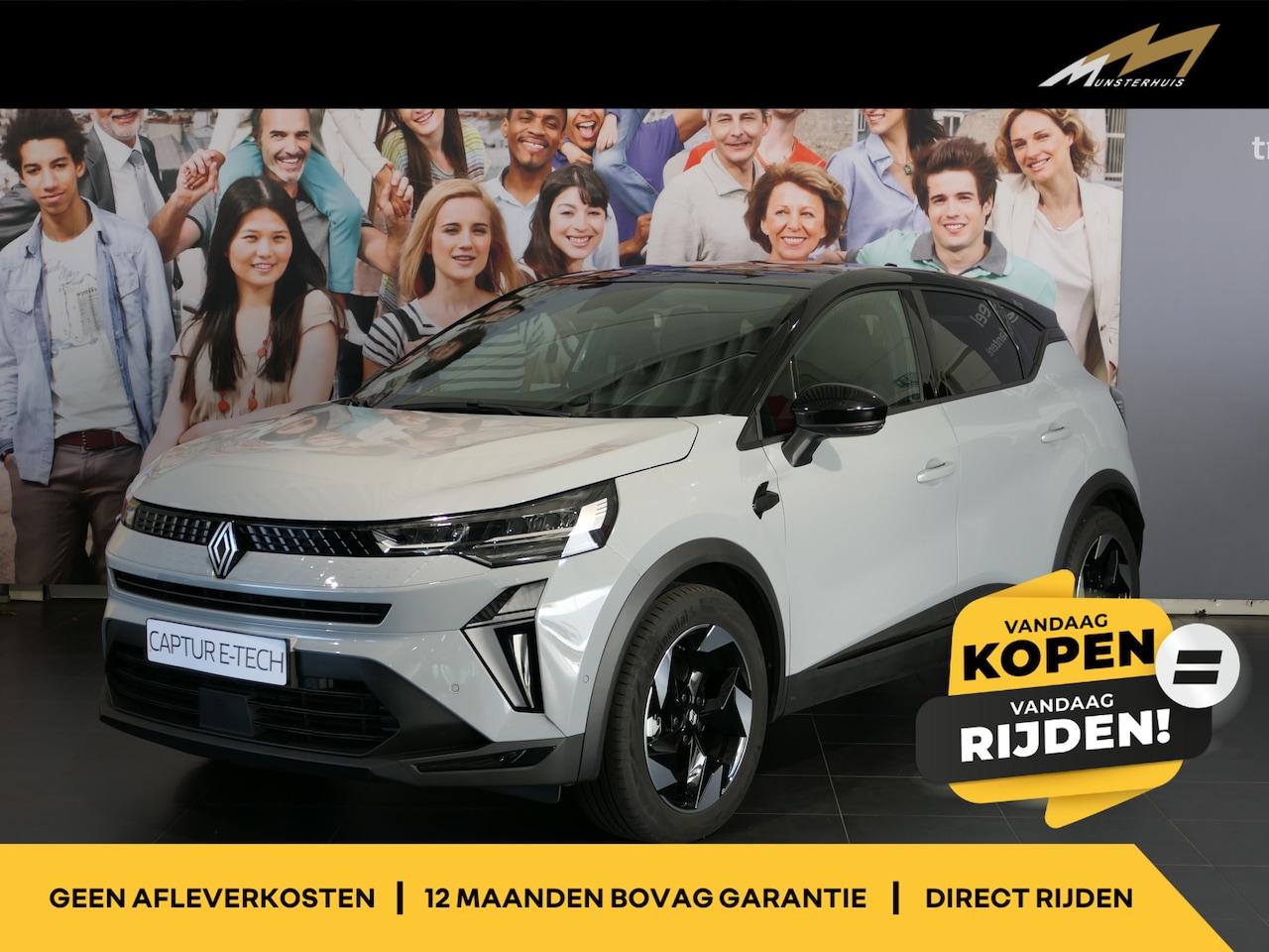 Renault Captur - 1.8 E-Tech full hybrid 160 techno Camera, Adaptive Cruise, Clima, Google Navi - AutoWereld.nl