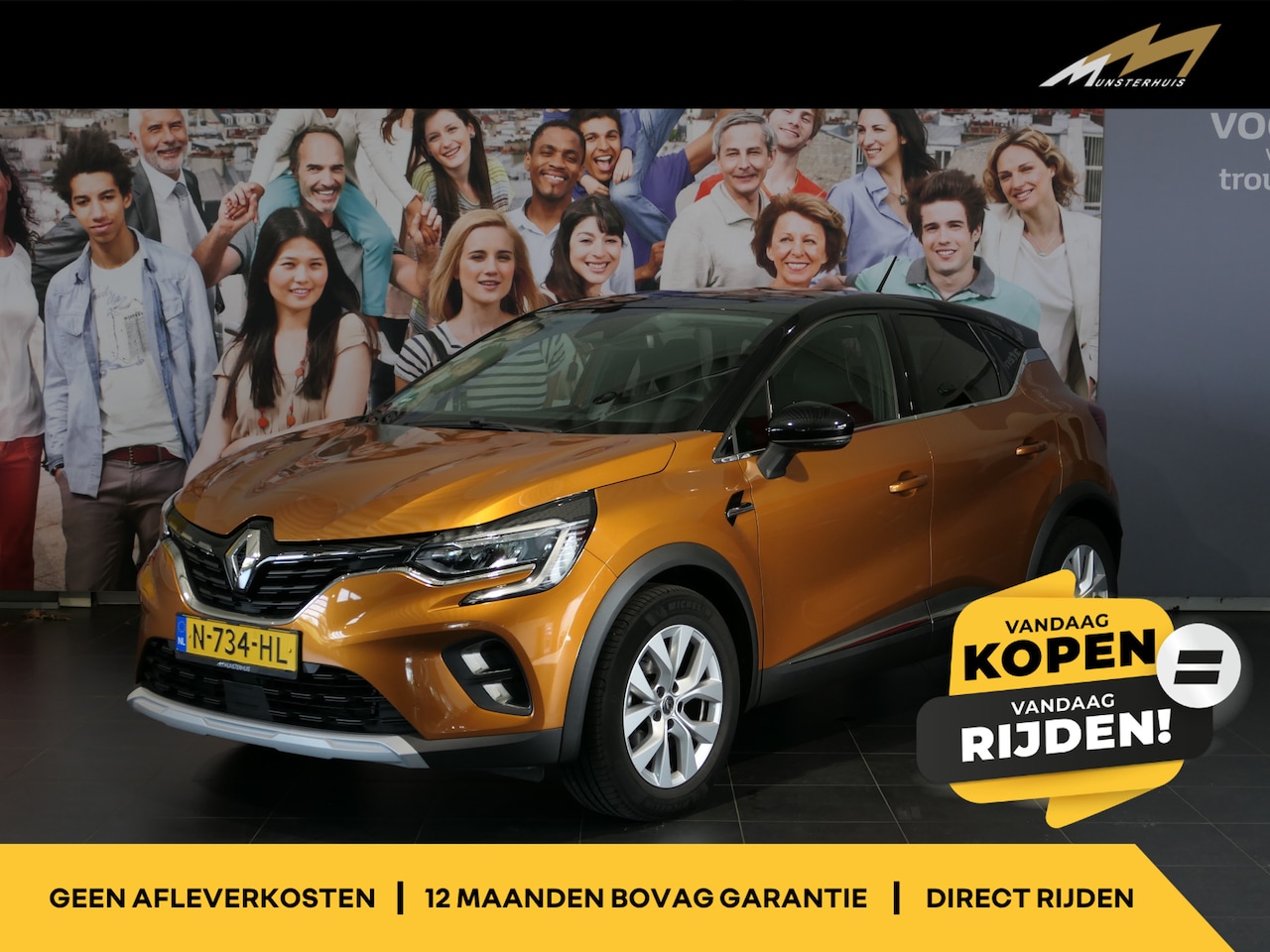 Renault Captur - 1.3 TCe 140 Intens - Navi - Apple carplay/ Android auto - Cruise - Clima - AutoWereld.nl