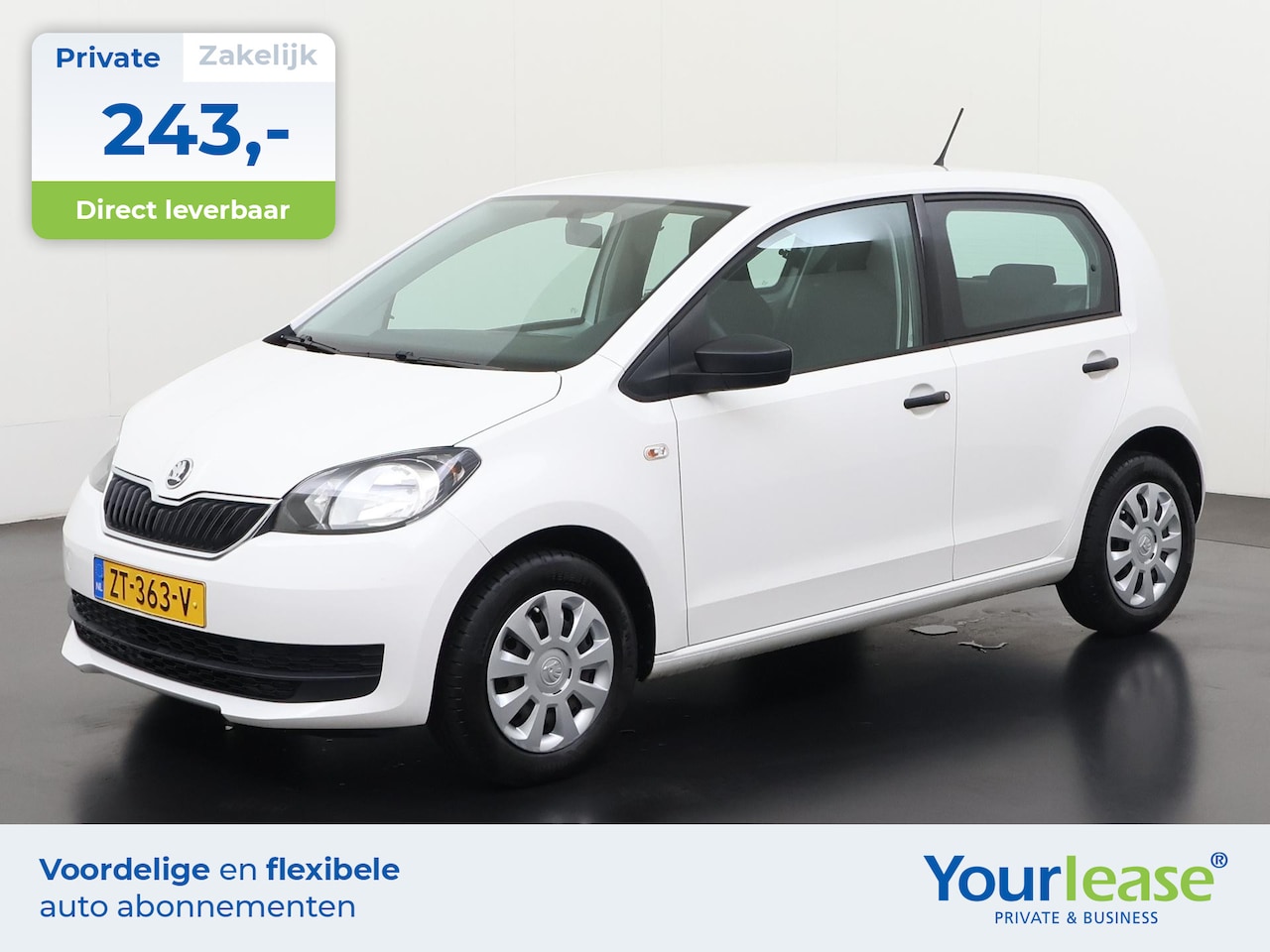 Skoda Citigo - 1.0 Greentech Active | All-in 243,- Private Lease | Direct uit voorraad - AutoWereld.nl