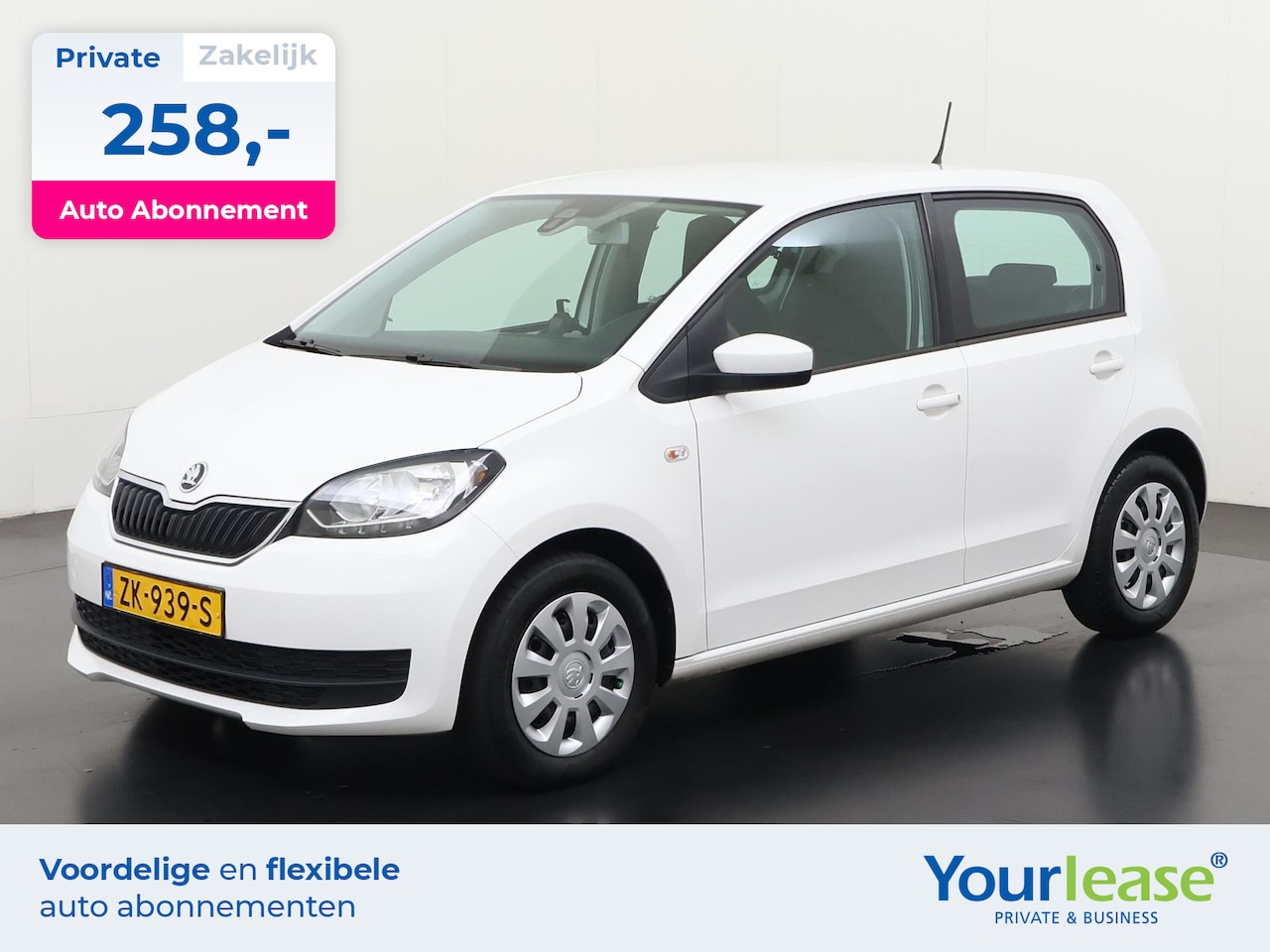 Skoda Citigo - 1.0 Greentech Ambition | All-in 258,- Private Lease | Direct uit voorraad - AutoWereld.nl
