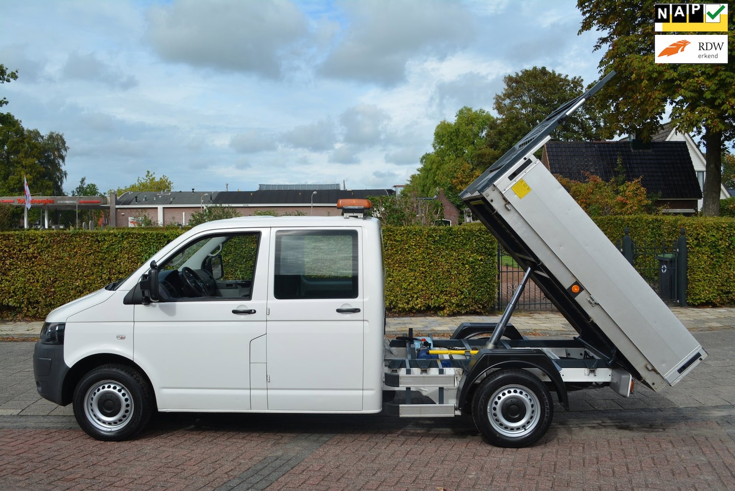 Volkswagen Transporter - 2.0 TDI L2H1 DC kieper, kipper, dubbele cabine - AutoWereld.nl