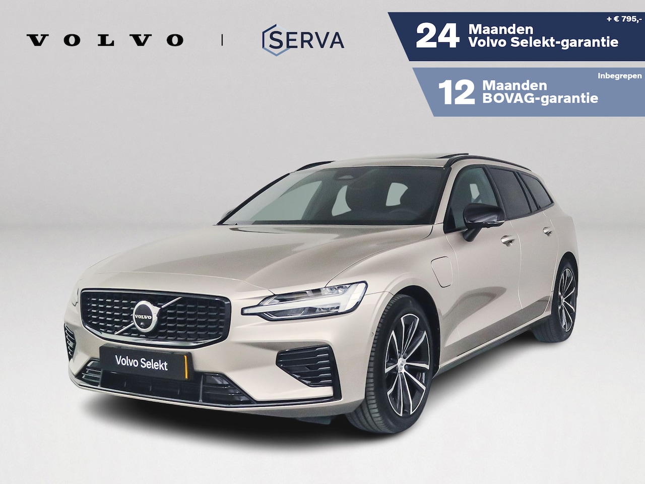 Volvo V60 - T8 Plug-in hybrid AWD Plus Dark | SOH 100% | Panoramadak | 360° camera | Head-up display | - AutoWereld.nl