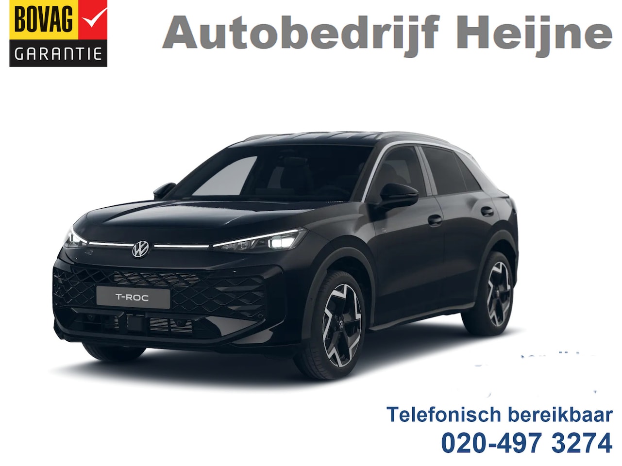 Volkswagen T-Roc - 1.5 eTSI 150PK DSG R-LINE SPORT IQ.LIGHT-MATRIX/NAVI/TREKHAAK - AutoWereld.nl