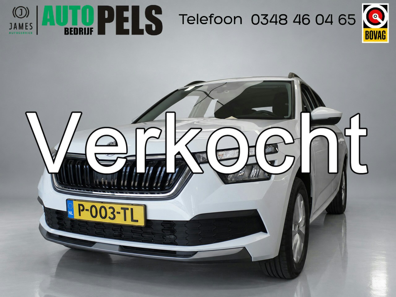 Skoda Kamiq - 1.0 TSI Ambition Automaat, Wit metallic!! Airco. Navigatie, Apple Carply, Cruise controle, - AutoWereld.nl