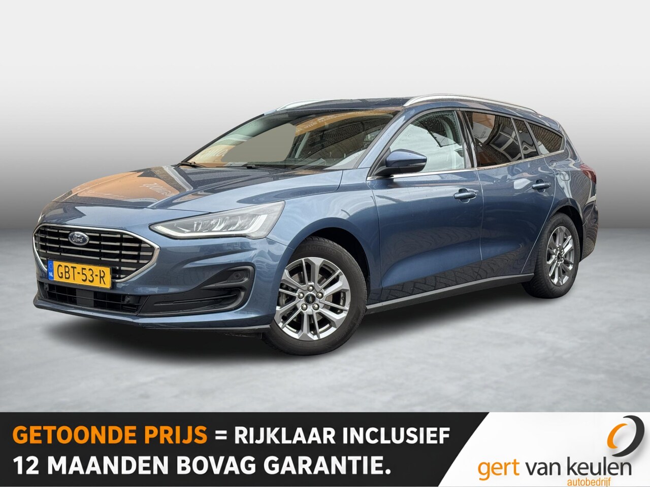 Ford Focus Wagon - 1.0 EcoBoost Hybrid 155pk AUTOMAAT TITANIUM/NAVI/LED/LMV/NL-AUTO - AutoWereld.nl