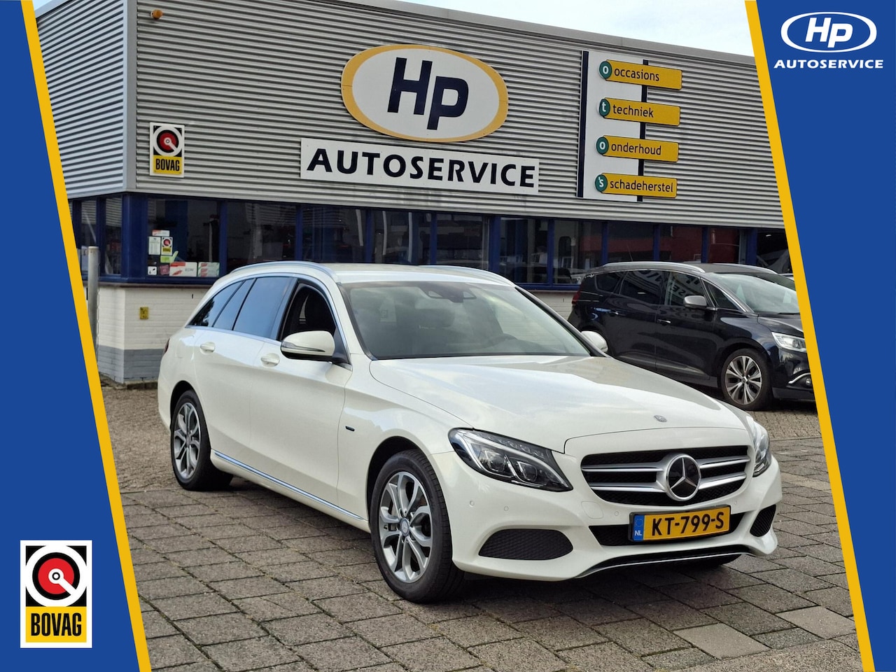 Mercedes-Benz C-klasse Estate - 350 e Lease Edition Plus PHEV Adaptive Cruise Dealer onderh. Lederen int. Camera Luchtveri - AutoWereld.nl