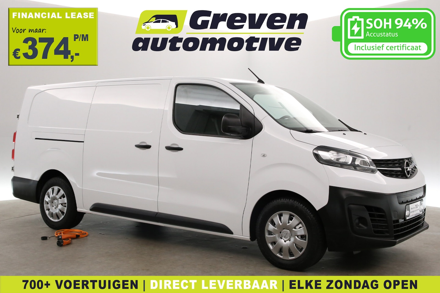 Opel Vivaro-e - 75 kWh L3H1 | Snelladen | SOH 94% | Airco | Cruise | Carplay | 3 Zits | Parkeersens. - AutoWereld.nl