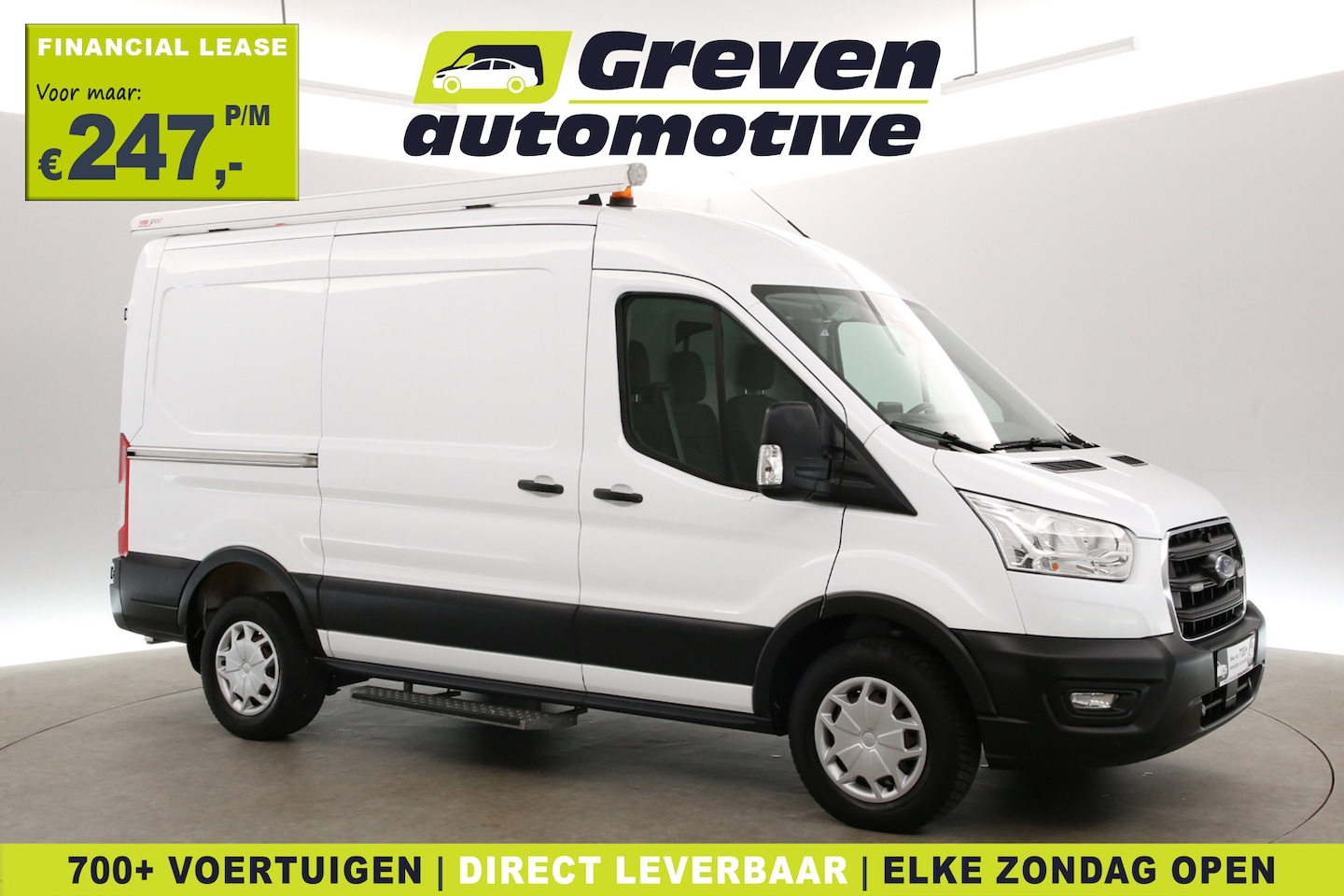 Ford Transit - 2.0 Ecoblue L2H2 | Airco | Camera | Cruise | 3 Zits | Carplay | Trekhaak | Parkeersens. - AutoWereld.nl