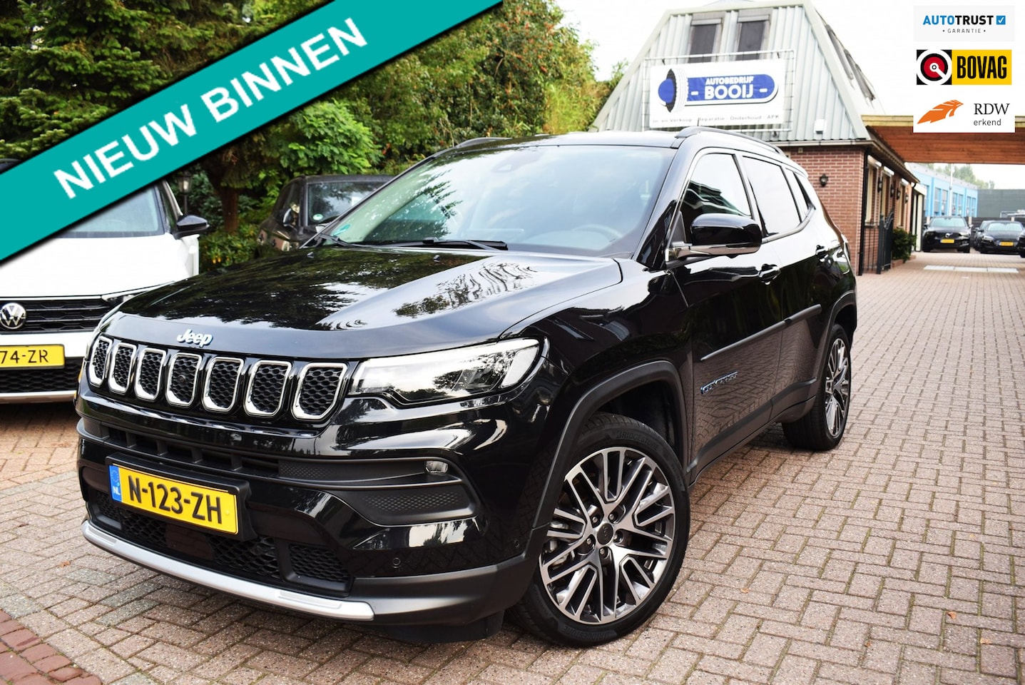 Jeep Compass - 4xe 190 Plug-in Hybrid Electric Limited Lease Ed. AUTOM/ADAP CRUISE/360 gr/NL-AUTO/CARPLAY - AutoWereld.nl