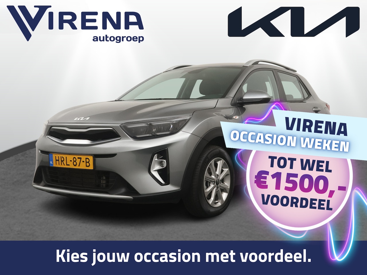Kia Stonic - Automaat 1.0 T-GDi MHEV DynamicLine - Achteruitrijcamera - Navigatie - Apple Carplay / And - AutoWereld.nl