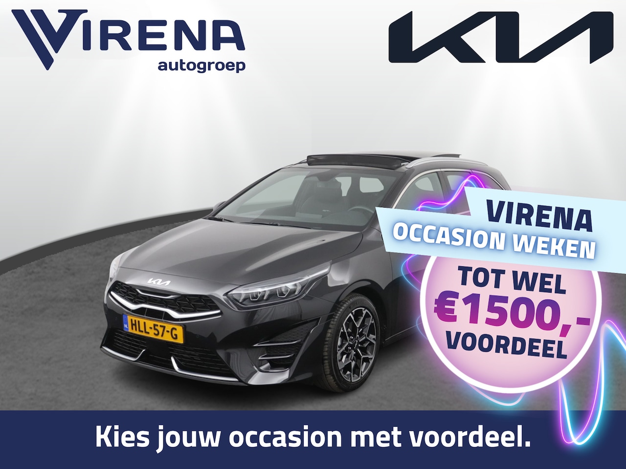 Kia Cee'd Sportswagon - Ceed 1.5 T-GDi GT-Line Automaat - Kantel/schuifdak - Navigatie - Adaptive Cruisecontrol - - AutoWereld.nl