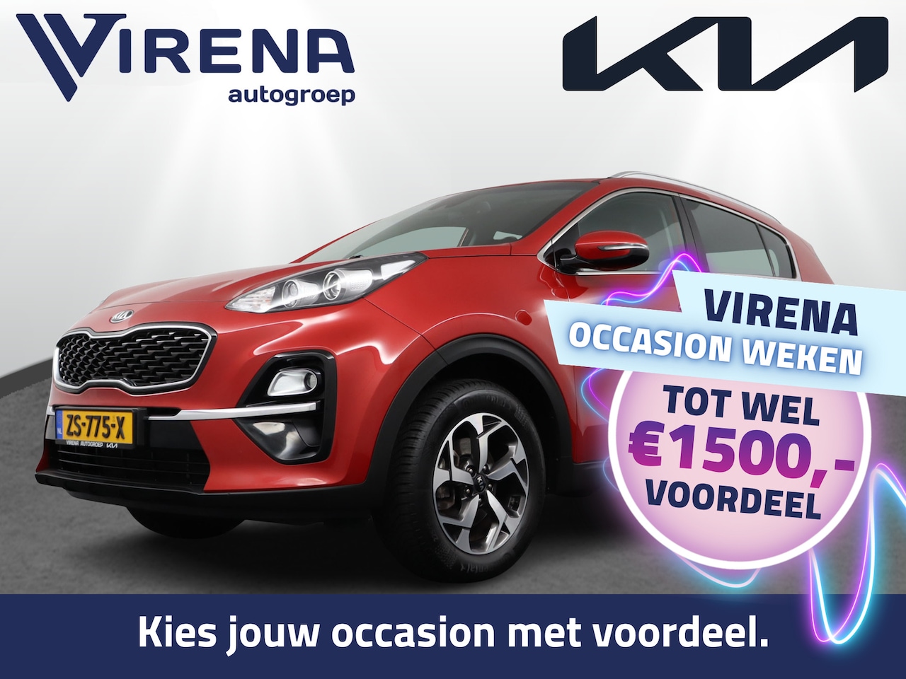 Kia Sportage - 1.6 GDI DynamicLine - Cruise Control - Climate Control - Lichtmetalen Velgen 17'' - Naviga - AutoWereld.nl