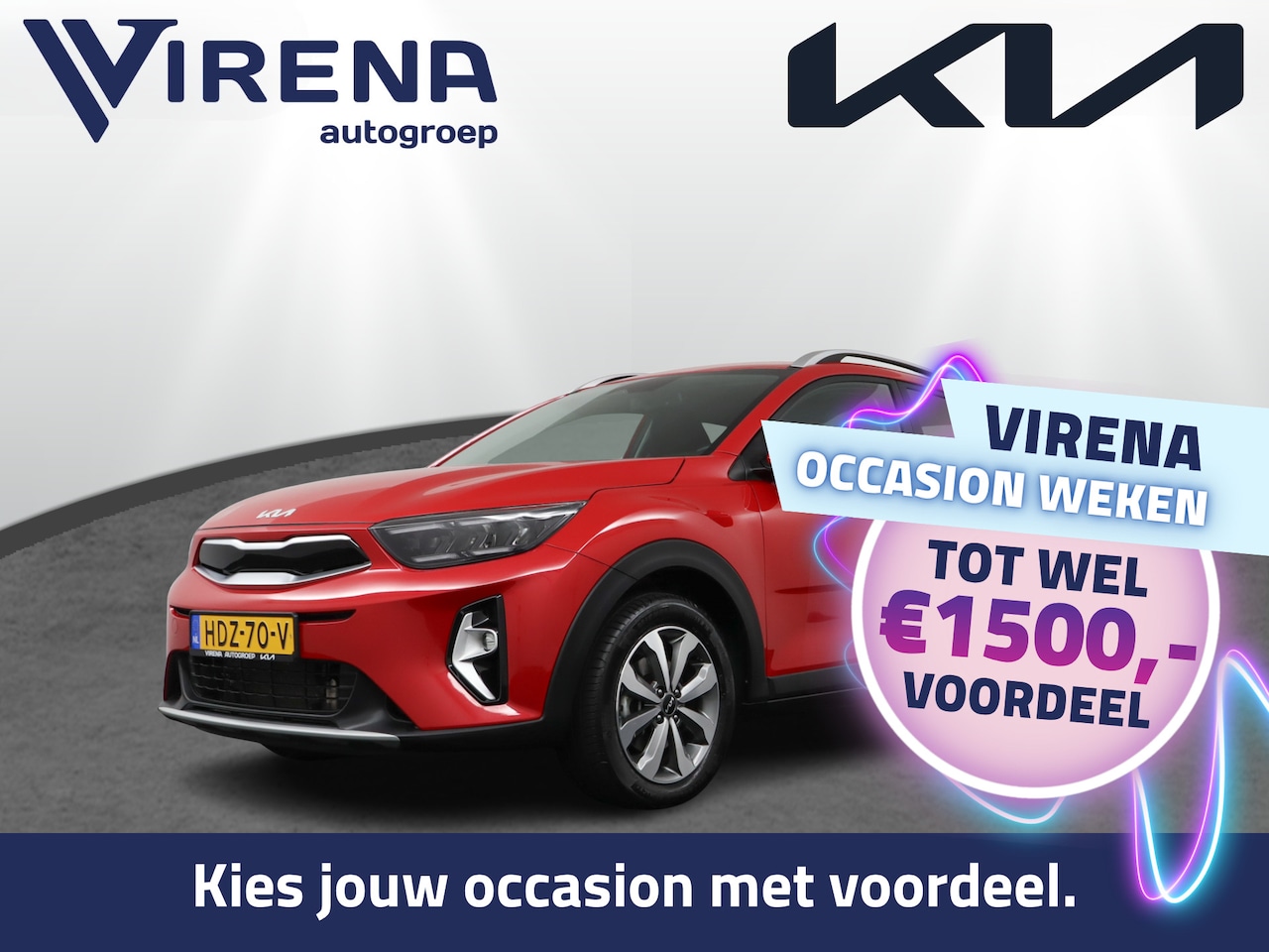 Kia Stonic - 1.0 T-GDi MHEV DynamicPlusLine - Climate Control - Stoel/Stuurverwarming - DAB - Apple Car - AutoWereld.nl