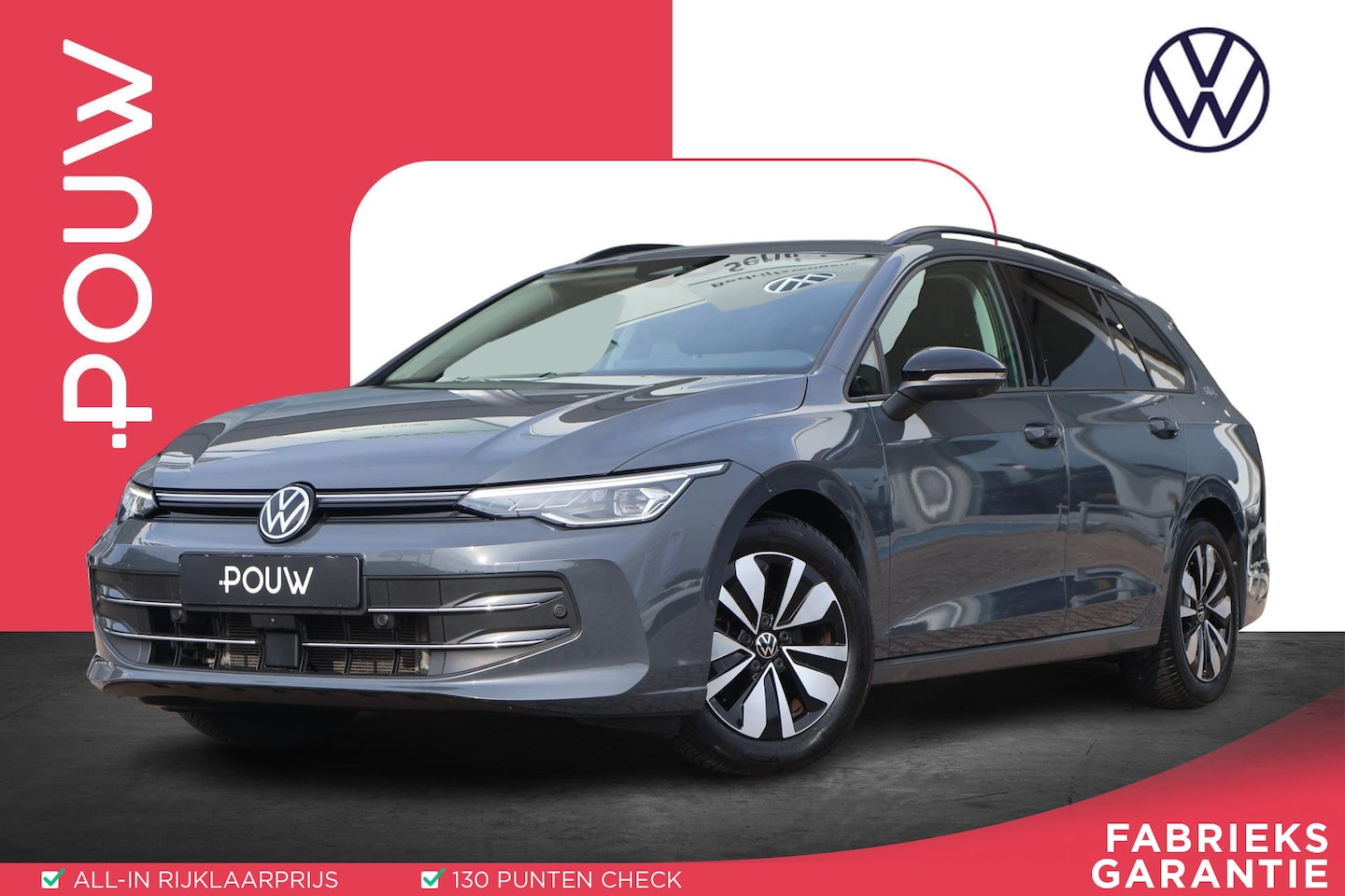 Volkswagen Golf Variant - 1.5 eTSI 150pk DSG Life Edition | Trekhaak | 360 Camera | Side Assist | Navigatie | PDC - AutoWereld.nl