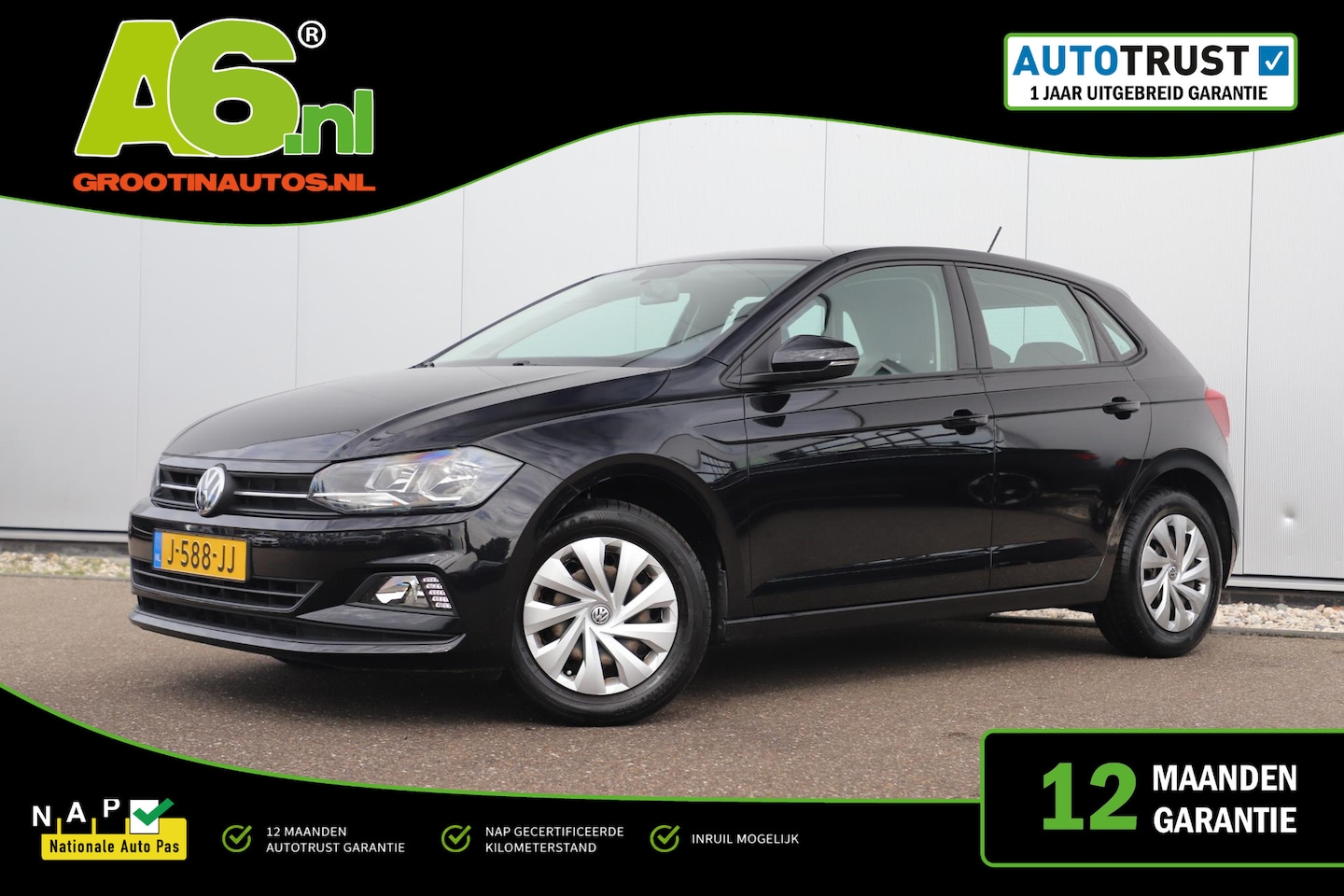 Volkswagen Polo - 1.0 TSI Comfortline 95PK NAP Navigatie Carplay Android Adaptive Cruise LED Elektrische Ram - AutoWereld.nl